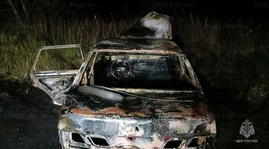 В Новозыбковском городском округе сгорел автомобиль