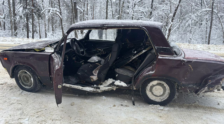 Под Новозыбковом ВАЗ съехал в кювет