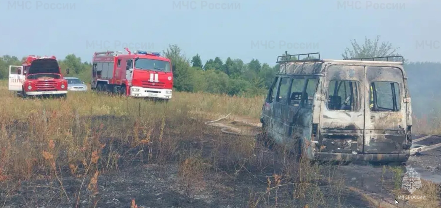Под Новозыбковом сгорел автомобиль