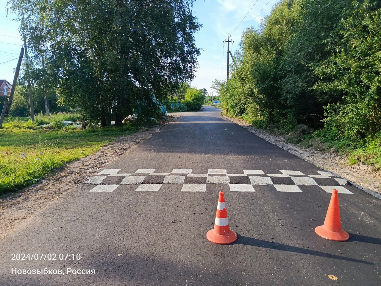 В Новозыбкове обезопасили участок дороги
