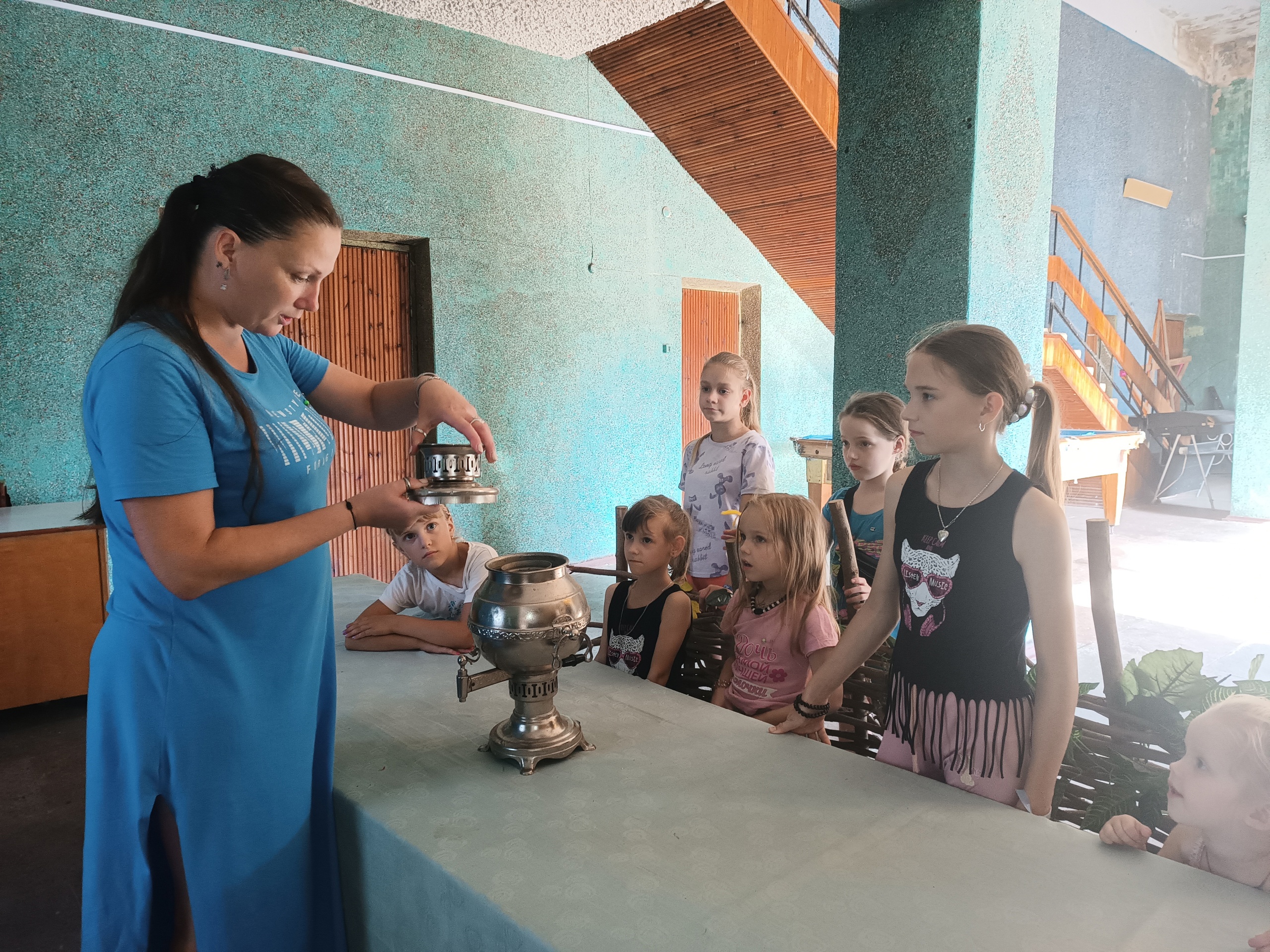 В Верещакском СДК детям рассказали историю самовара