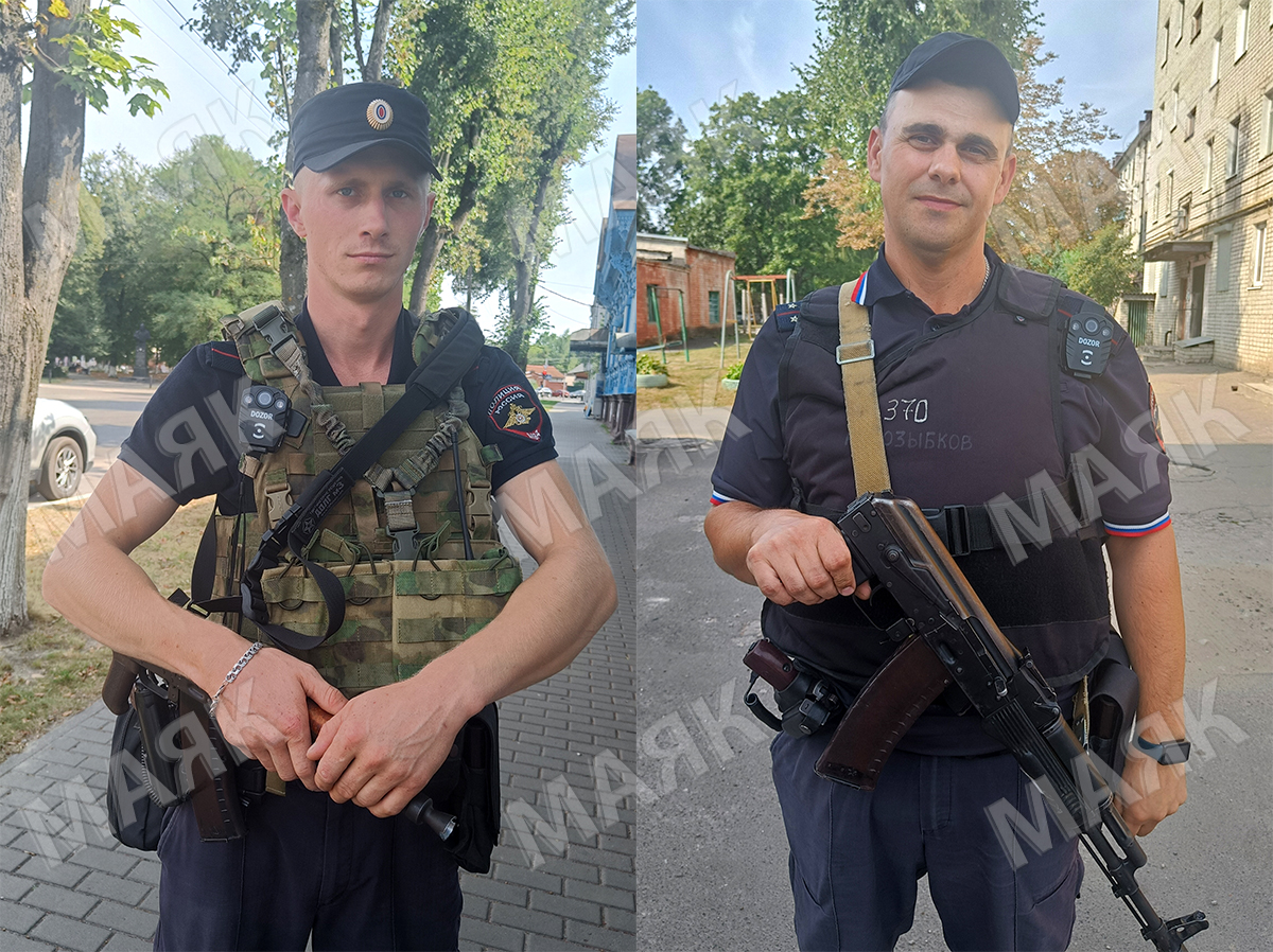 Новозыбковцы Игорь Деменок и Николай Мельников на страже порядка
