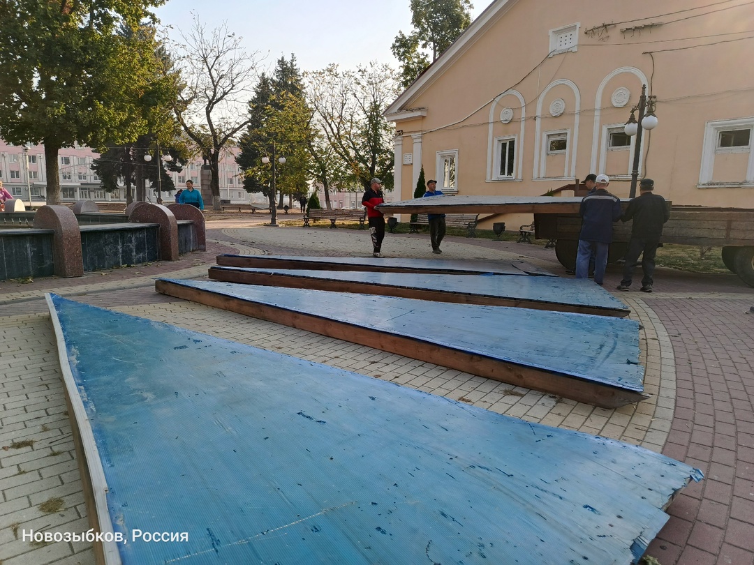 Фонтан в центре Новозыбкова законсервировали на зиму