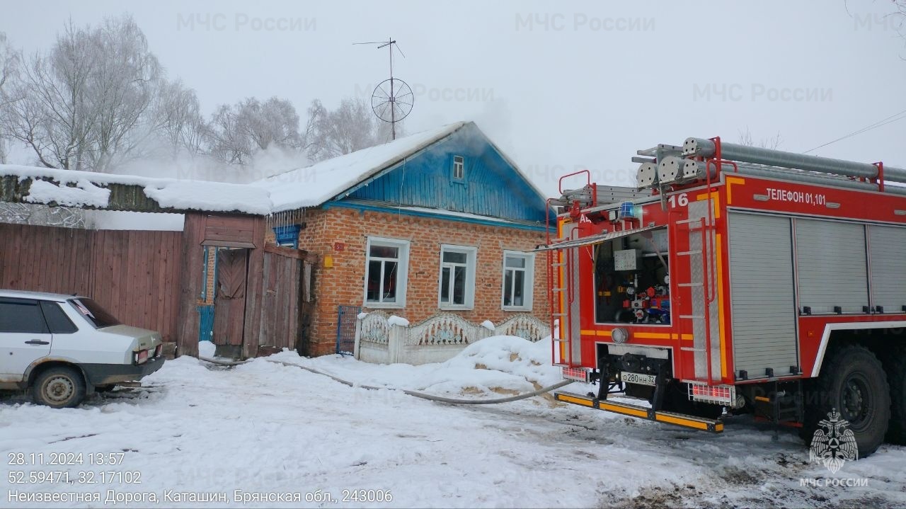 В новозыбковском селе в пожаре погиб мужчина