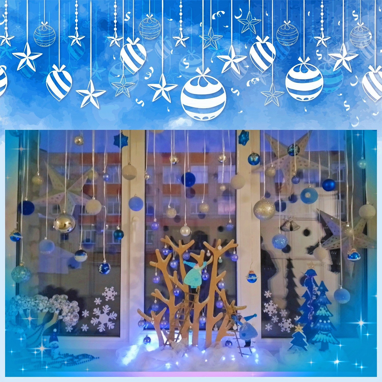 Окна школ Новозыбкова преобразились перед праздниками