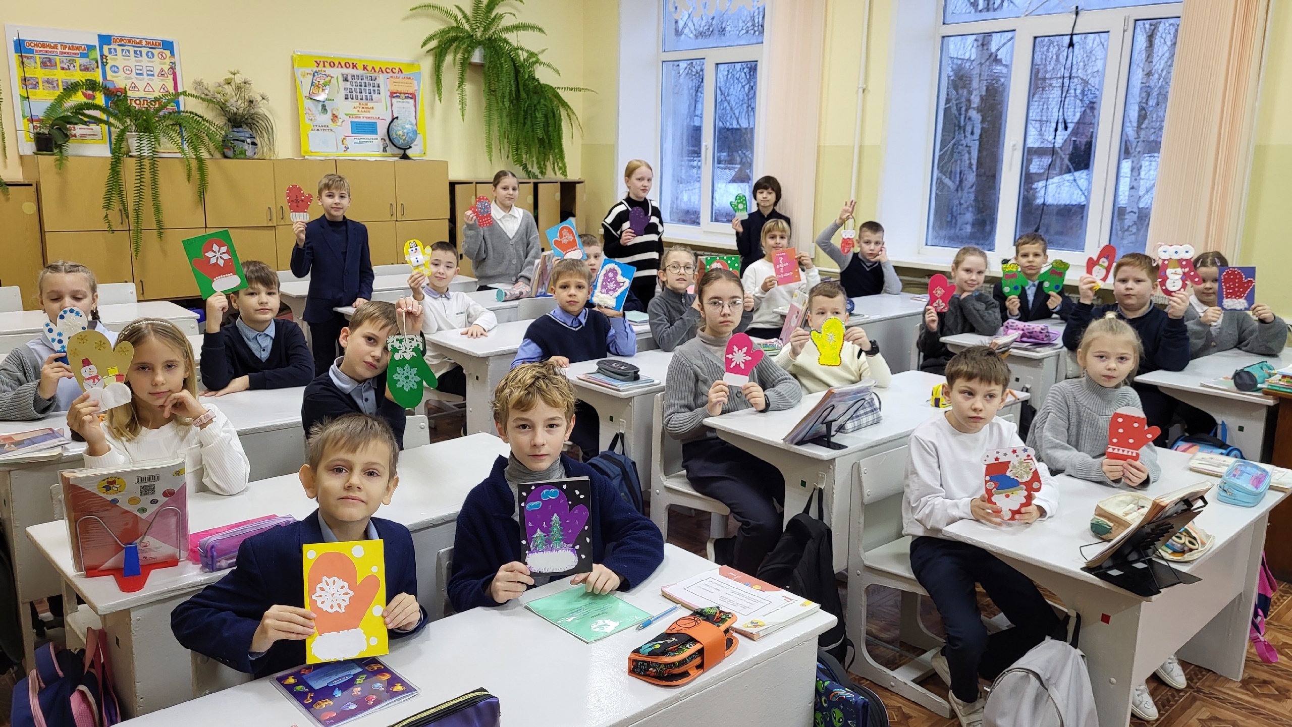 Гимназисты Новозыбкова поздравили бойцов с Новым годом