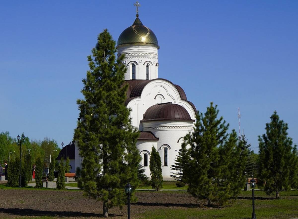Жители Меленска благодарят за строительство храма семью Богомаз
