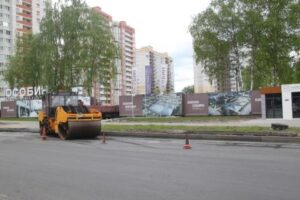 В Брянске идет капремонт участка улицы, названной в честь героя Великой Отечественной войны