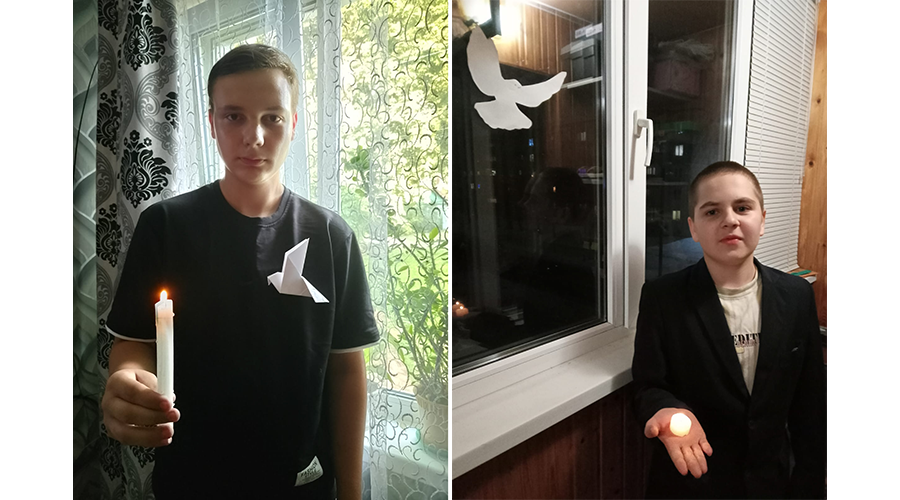 Новозыбковские школьники присоединились к онлайн-акции «Мы не забудем ангелов Донбасса»