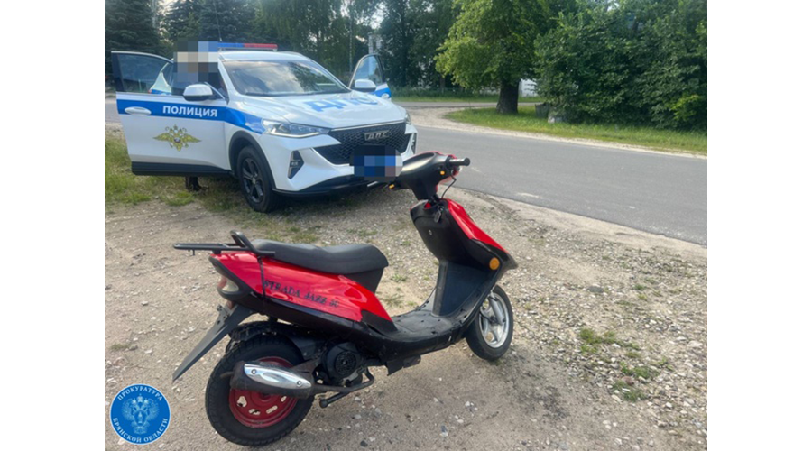 Житель новозыбковского села дважды сел за руль мопеда пьяным