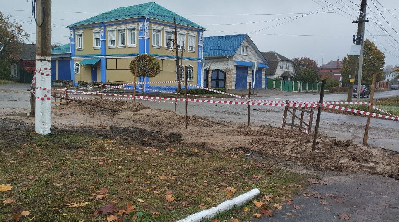 В субботу в Новозыбкове устраняли порыв на водопроводе