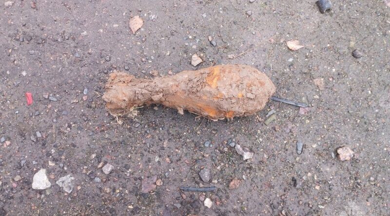 В Новозыбковском городском округе обнаружена мина