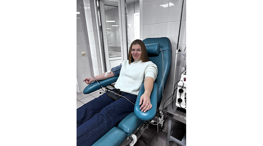 Новозыбчанка является уникальным донором плазмы