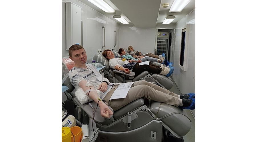 В Новозыбкове работала передвижная станция переливания крови