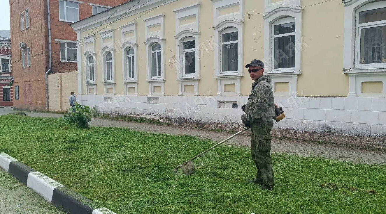 В Новозыбкове продолжается покос травы