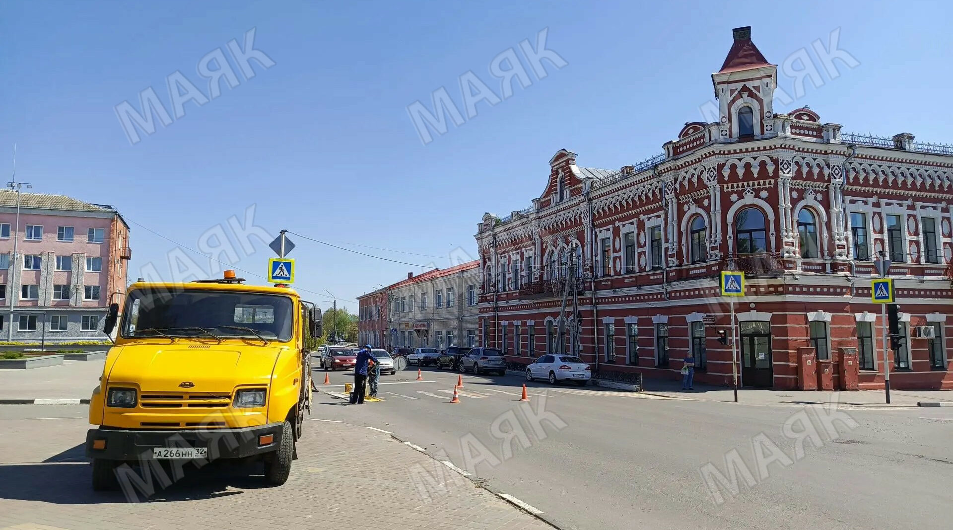 В Новозыбкове обновляют разметку