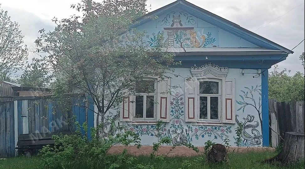 Дом с резьбой и необычный «сосед» в селе Перевоз Новозыбковского городского округа