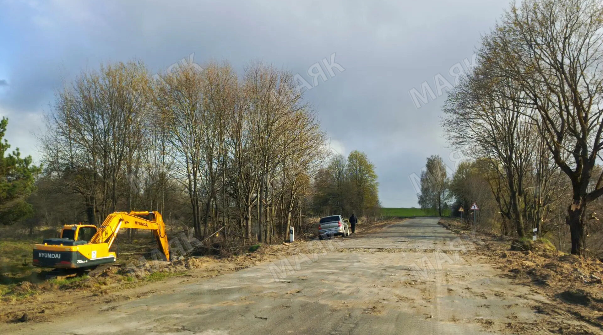 В Новозыбковском городском округе продолжается ремонт дороги
