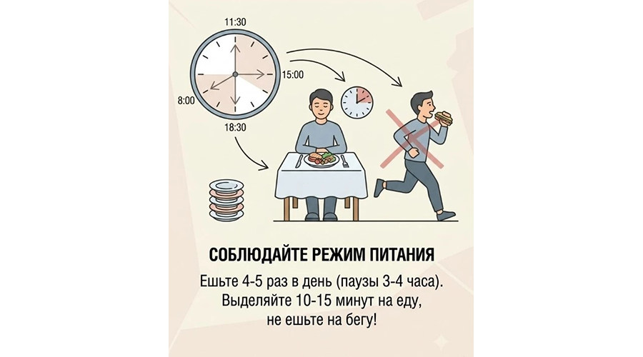 Новозыбковские медики напомнили о правилах правильного питания