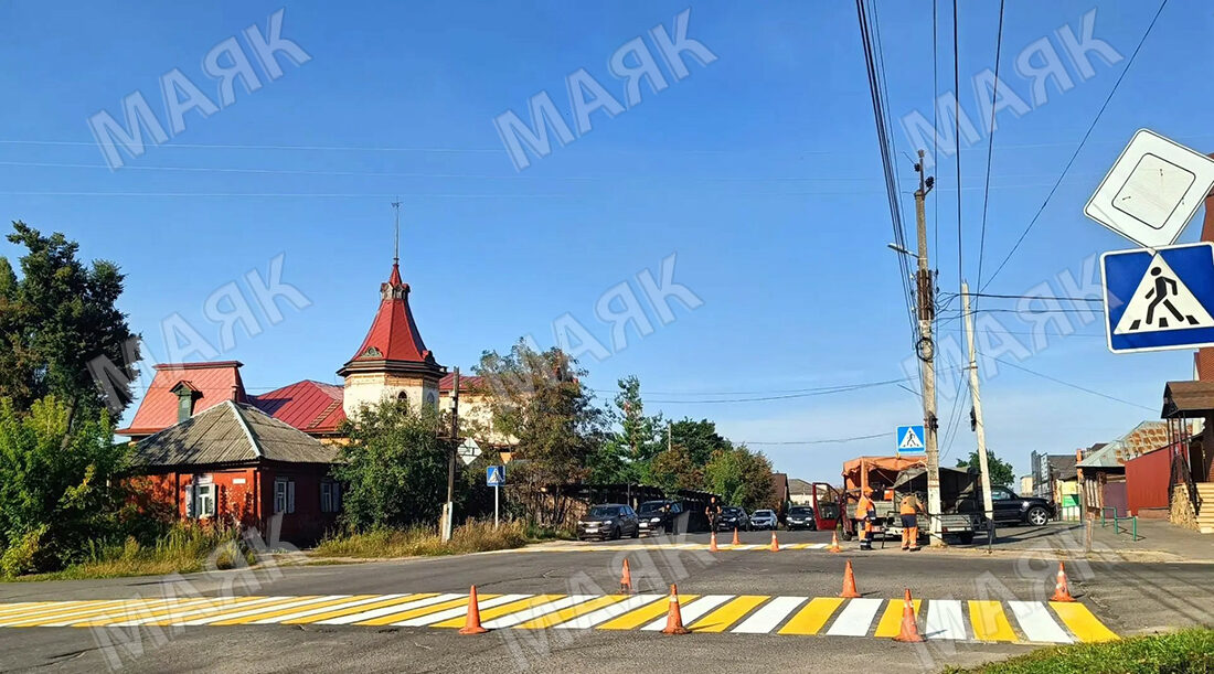 В Новозыбкове обновляют дорожную разметку