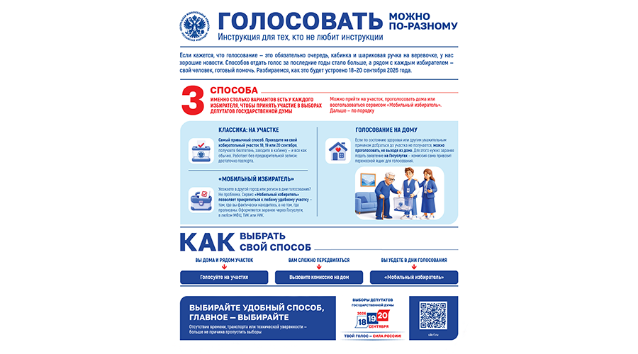 Брянцы могут голосовать по-разному