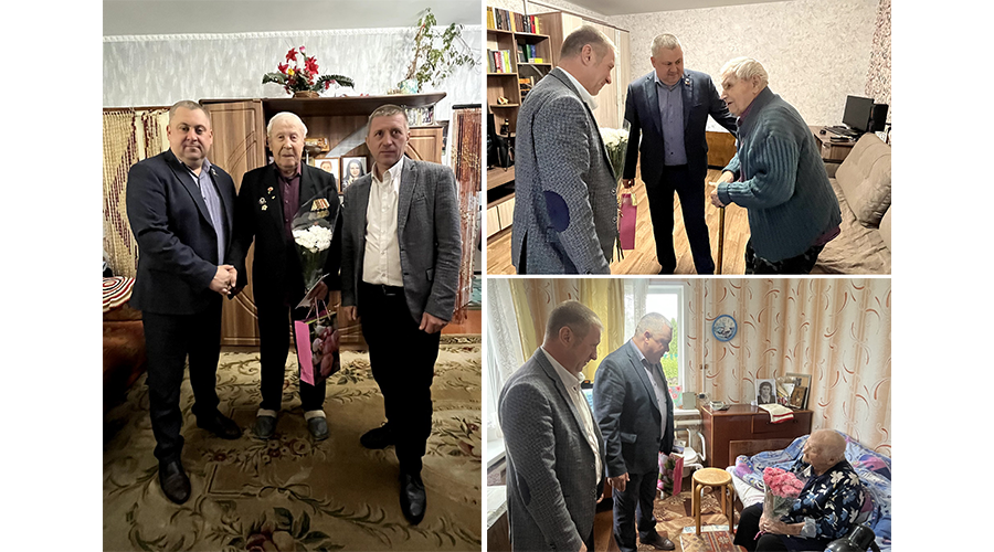 Руководство Новозыбковского округа поздравило ветеранов с 83-й годовщиной освобождения города
