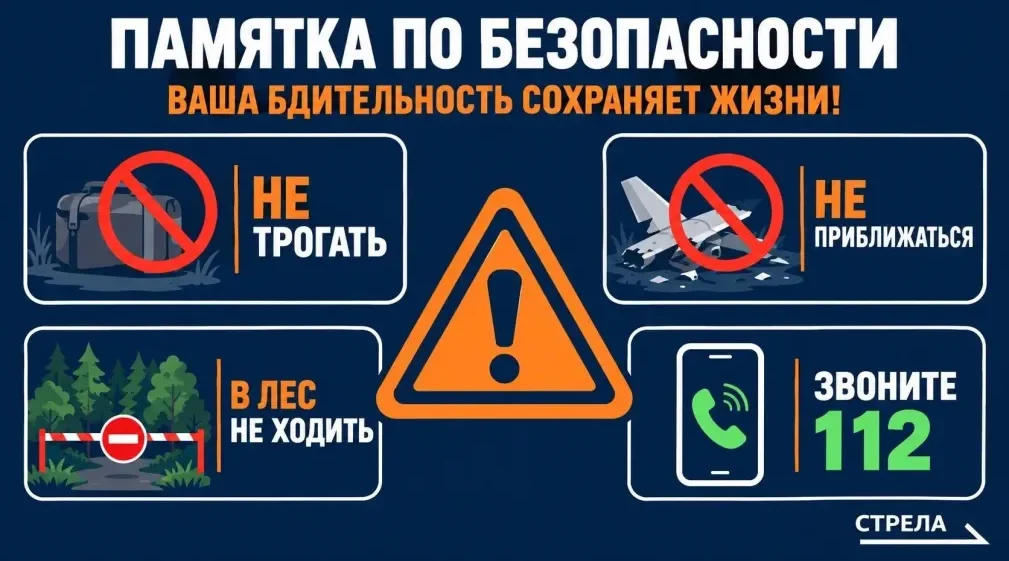 Как вести себя брянцам при обнаружении опасных предметов, БПЛА и в приграничных лесах